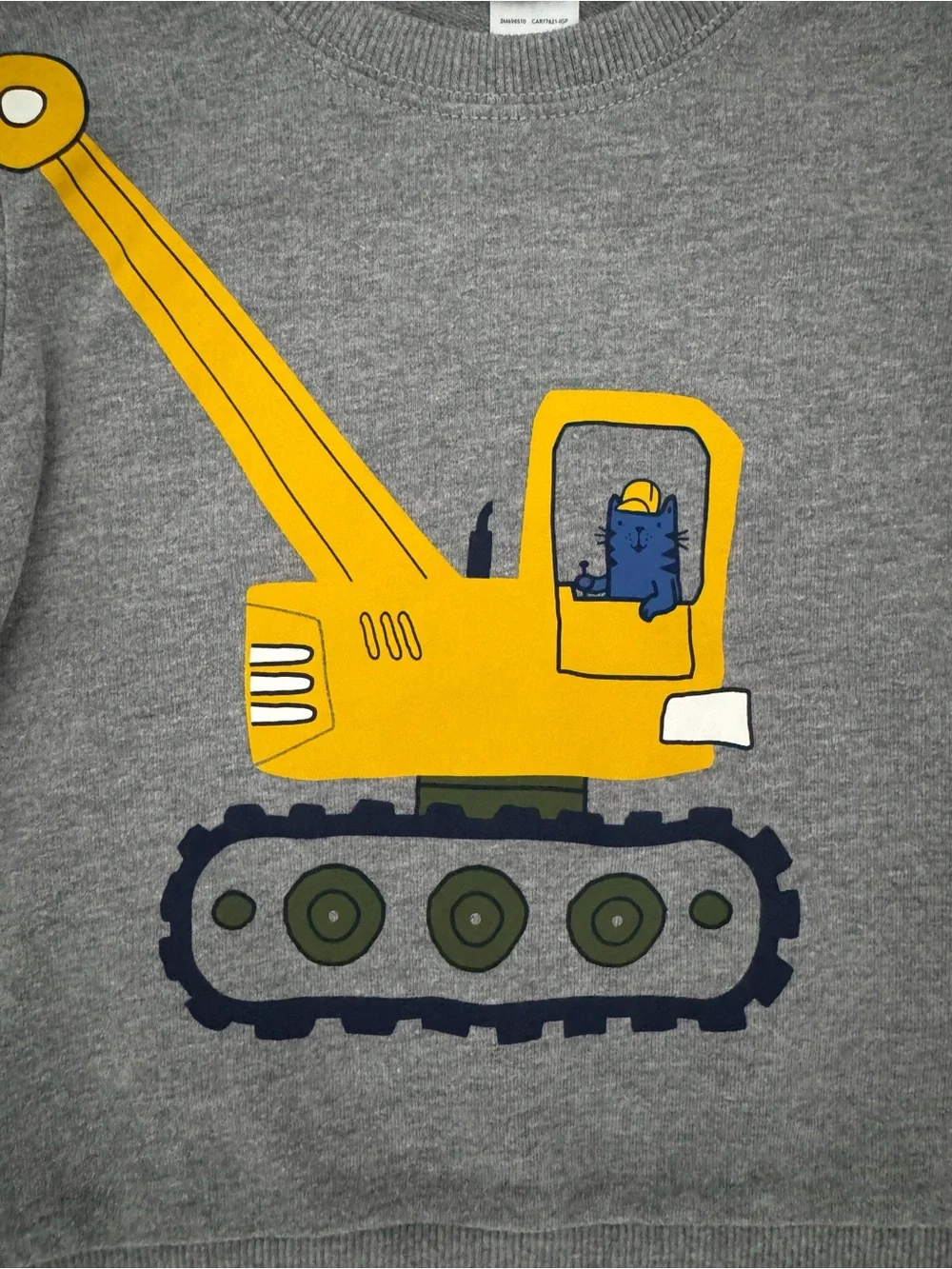 Carter’s Sweatshirt with Excavator Graphic